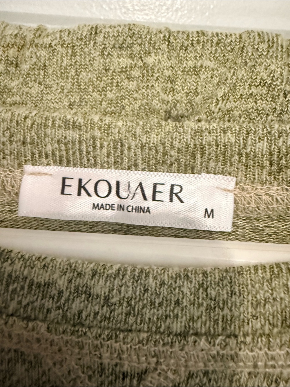 Ekouaer Olive Green Long Sleeve Pajama Set Women’s M - Picture 6 of 14